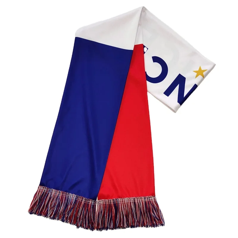 Немецкий, Франция, Футбольная Спортивная команда, фанаты, сублимационный футбольный шарф с индивидуальным принтом логотипа