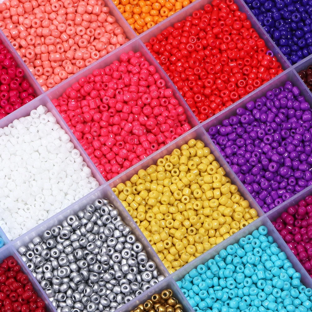 Manufacturer Supplied Handmade Beaded Glass Rice Beads Easy DIY Material Accessories Matched Colors Loose Beads Plastic Material