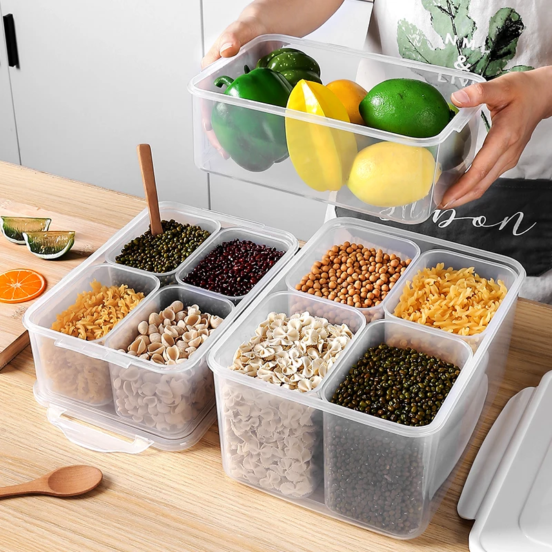Household airtight vegetable fruit storage container kitchen food fresh fridge storage box & bin