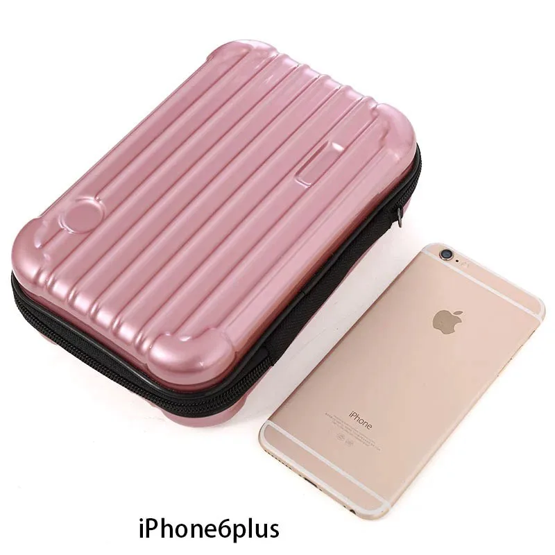 Factory Custom ABS PC Hard Shell Cosmetic Suitcase Case Women Beauty Travel Make Up Mini Luggage Case