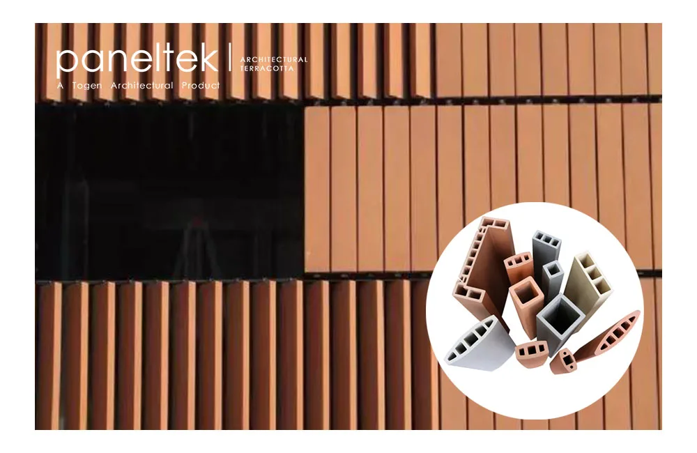PANELTEK Insulated Square Grey Terracotta Baguette Panel For Exterior Wall Cladding