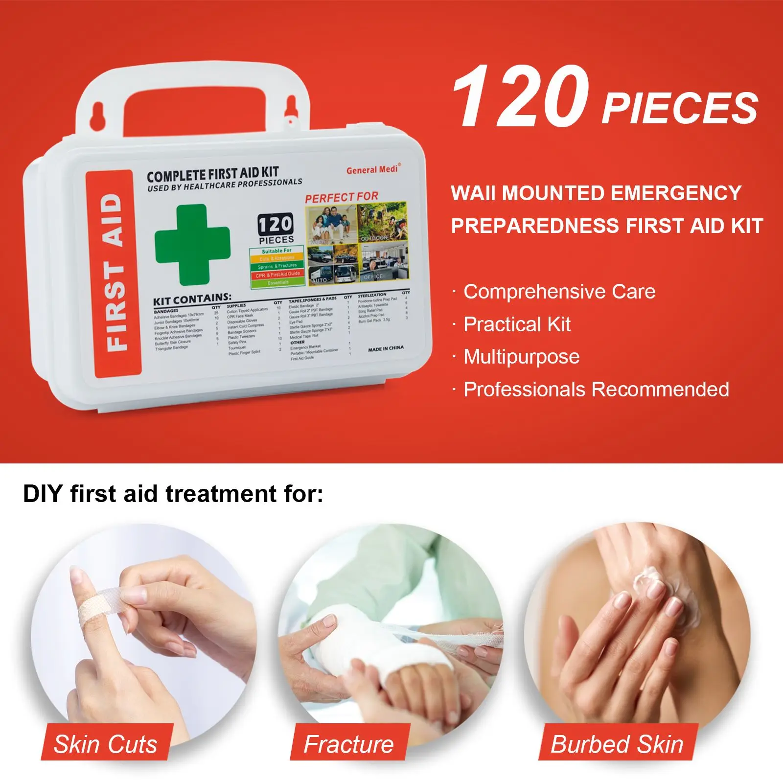 Wholesale Waterproof Portable Small Medical Products First Aid Box