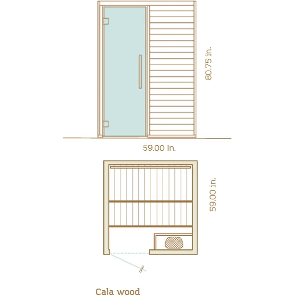 Traditional Indoor Steam Sauna Room Cheap Price 2 Person Sauna