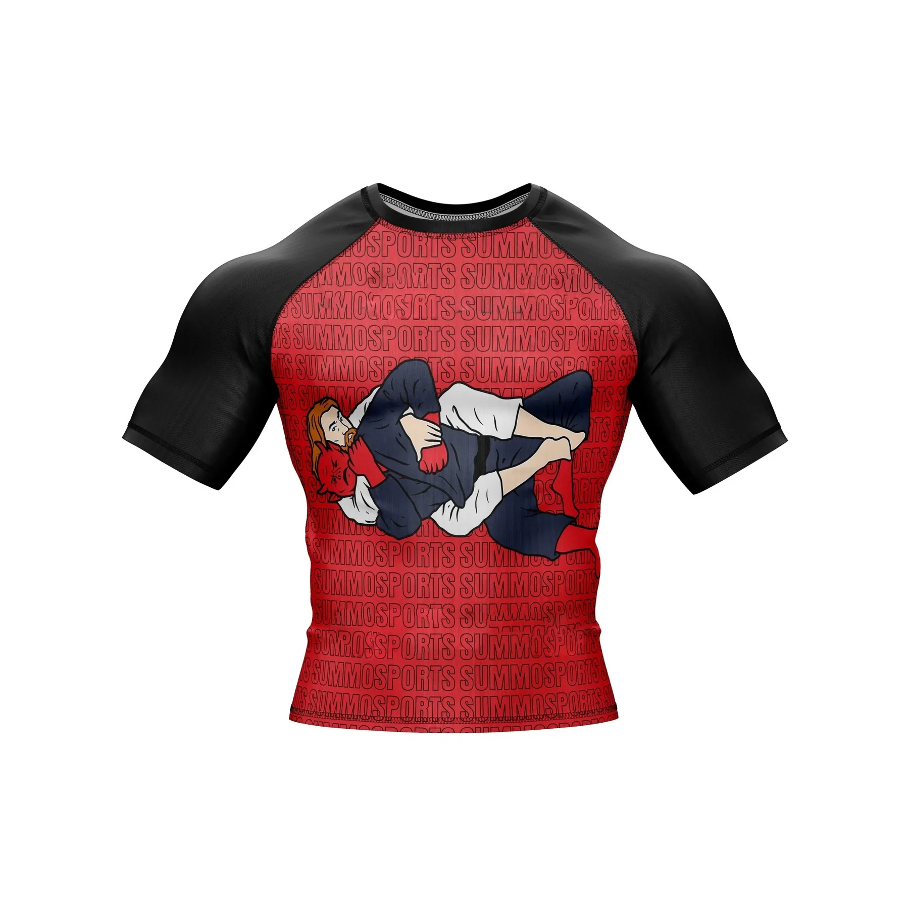 Samurai Male Rash Guard Martial Arts Wear BJJ Guarded by Rash