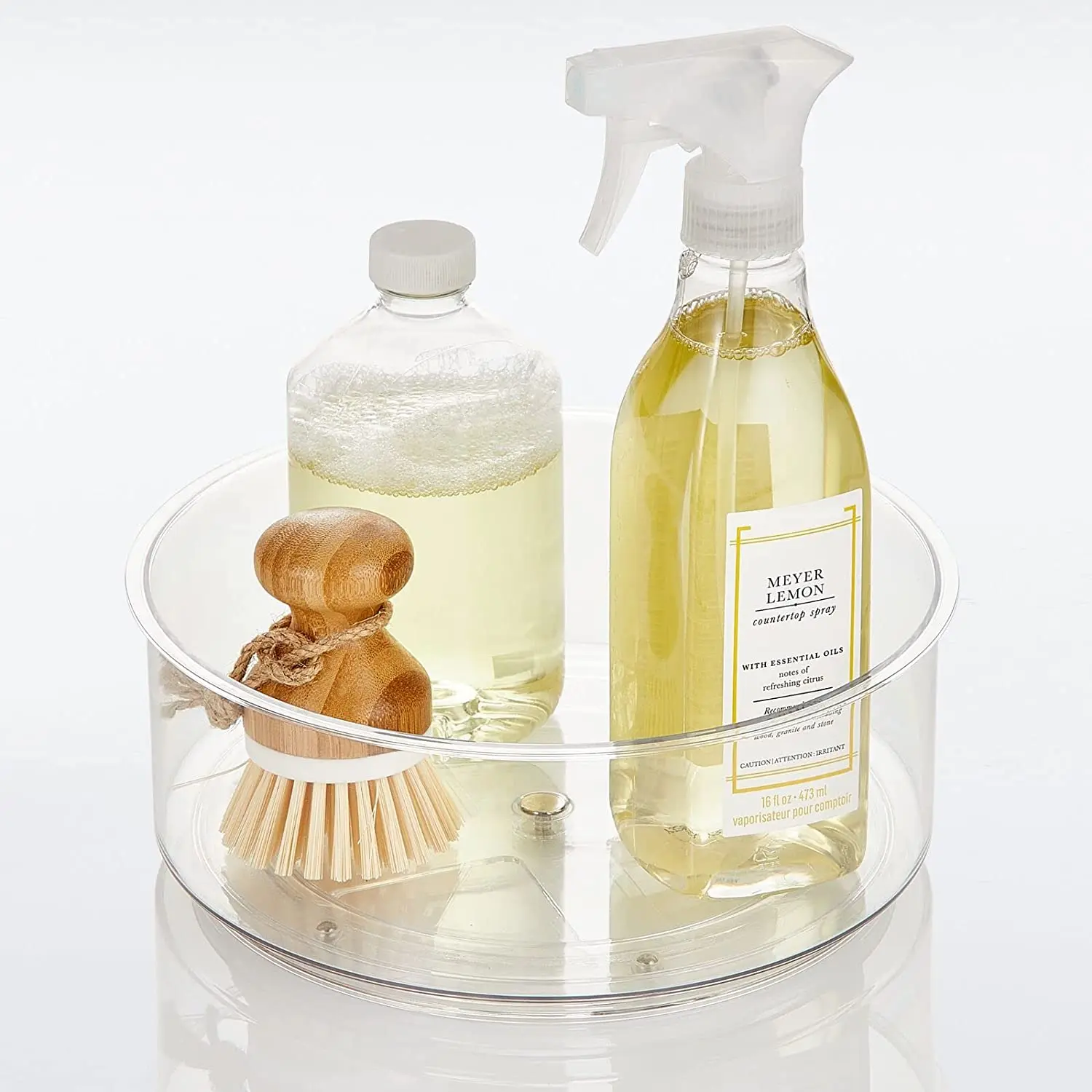 2022 New LayerKitchen Spice Multifunctional Rotating Storage Rack Bathroom Cosmetic Storage Tray Clear Lazy Susan