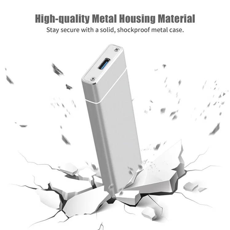 Custom External Mini SSD NVMe Metal Encloser External Harddisk 250 GB