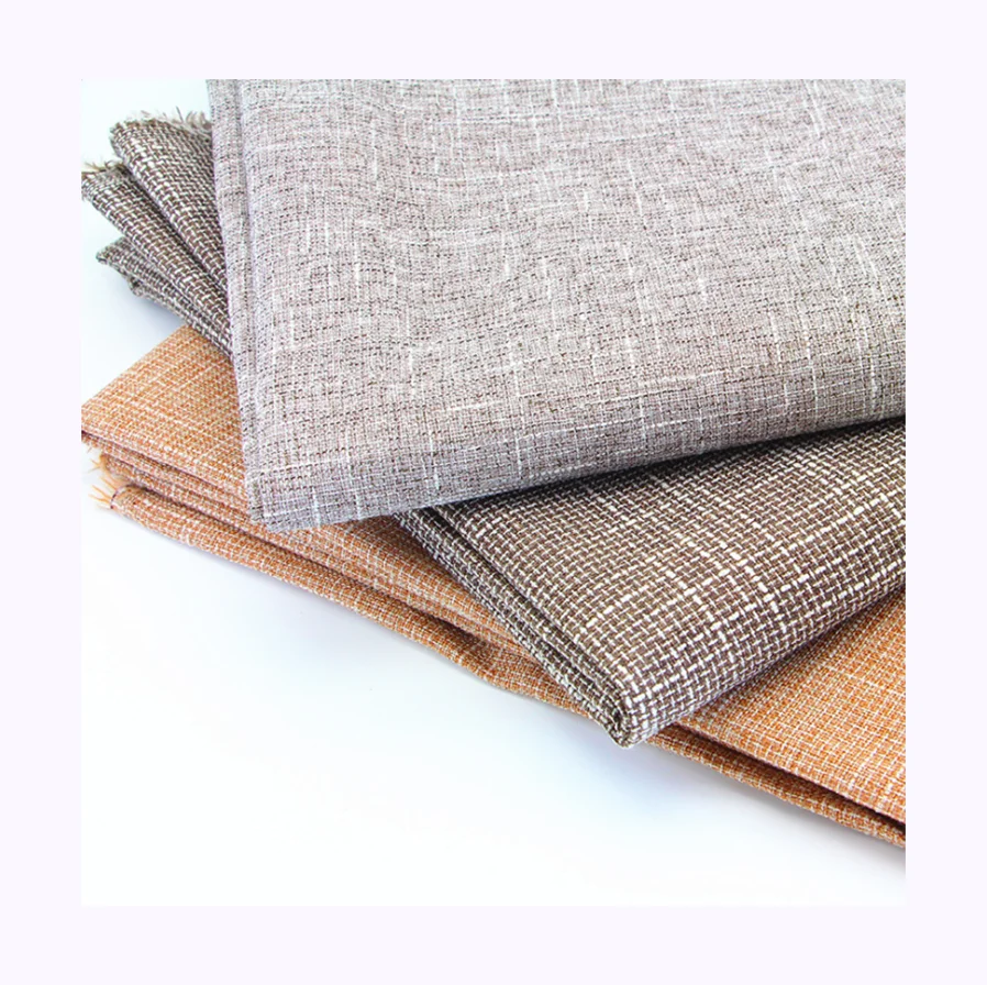 Solid color soft plain dyed blend 55% linen 45% cotton fabric linen / cotton fabric for cloth