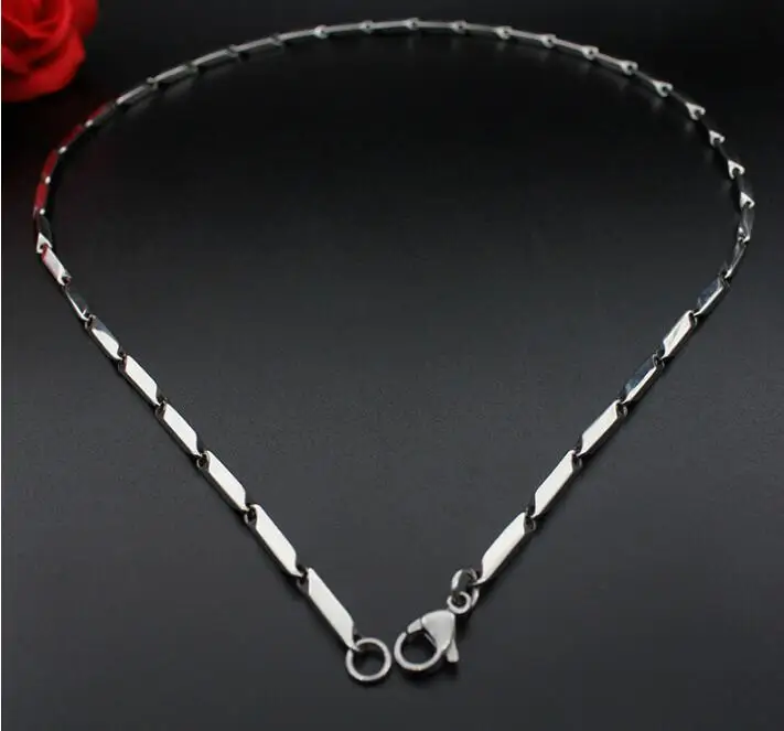 316L stainless steel men seed chain necklace fashion titanium chain necklace jewelry