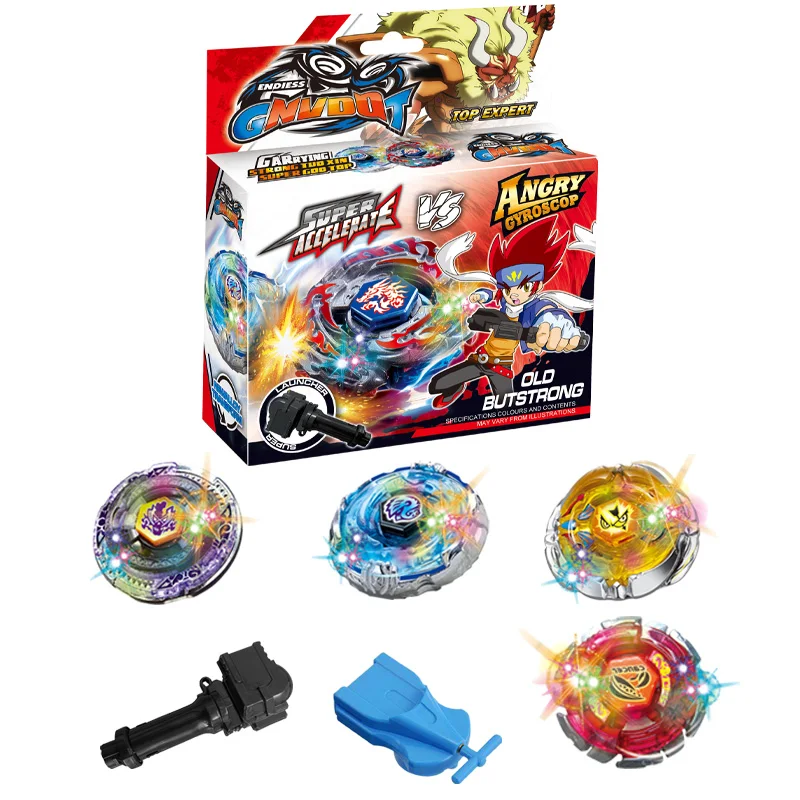 Kids Spinner Toys Battle Game Simulation Fusion Gyro Metal Spinner Top Toys with Launcher