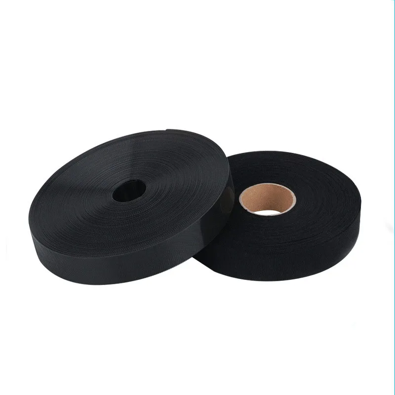 High quality soft black & white sewing custom size color 100% nylon hook and loop tape
