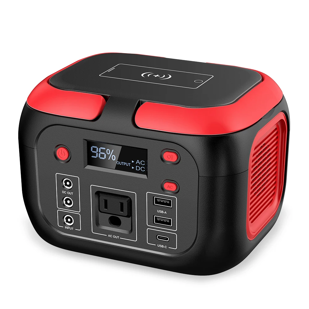 Portable Engergy with Lithium Battery Solar Generator inverter POWKEY 42000mAh 200W Solar Portable Power Station 110V/220V AC