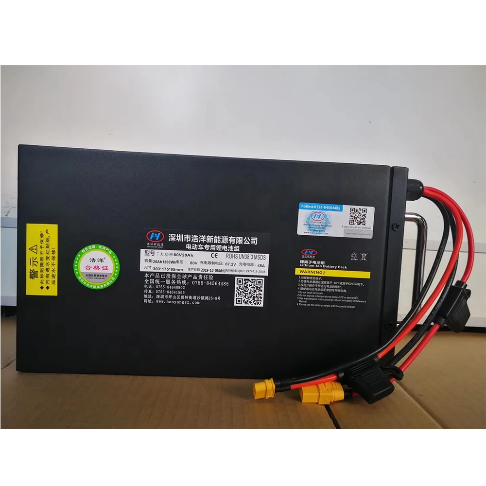 Chopper Citycoco Scooter HAOYANG Battery 60V12A 60V20A removable battery for Citycoco electric motorcycle