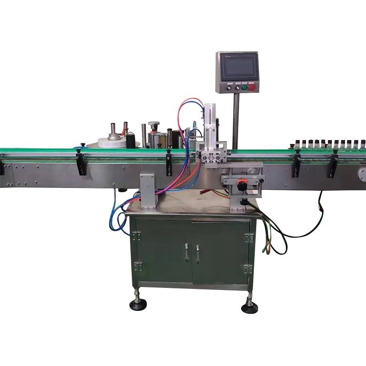 
Automatic Vial Glass Bottle Wrap Around Sticker Adhesive Labeling Machine 