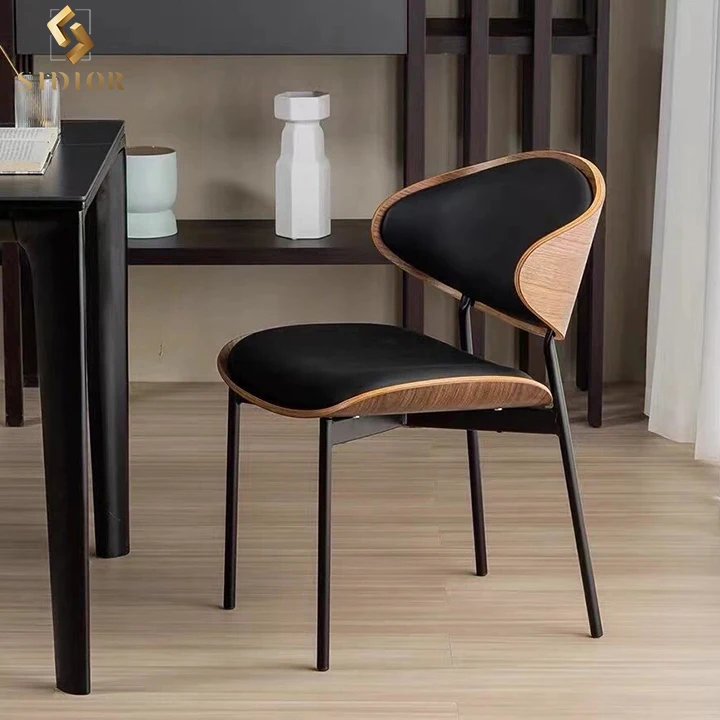 Modern hotel luxury dinning room chair set for furniture metal stainless steel black velvet tufted restaurant dining chair
