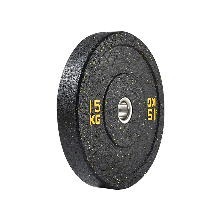 Factory Price Gym Standard Customized Logo High Temp Competition Rubber Bumper Plates Crumb Rubber Bumper Weight Plates LB/KG