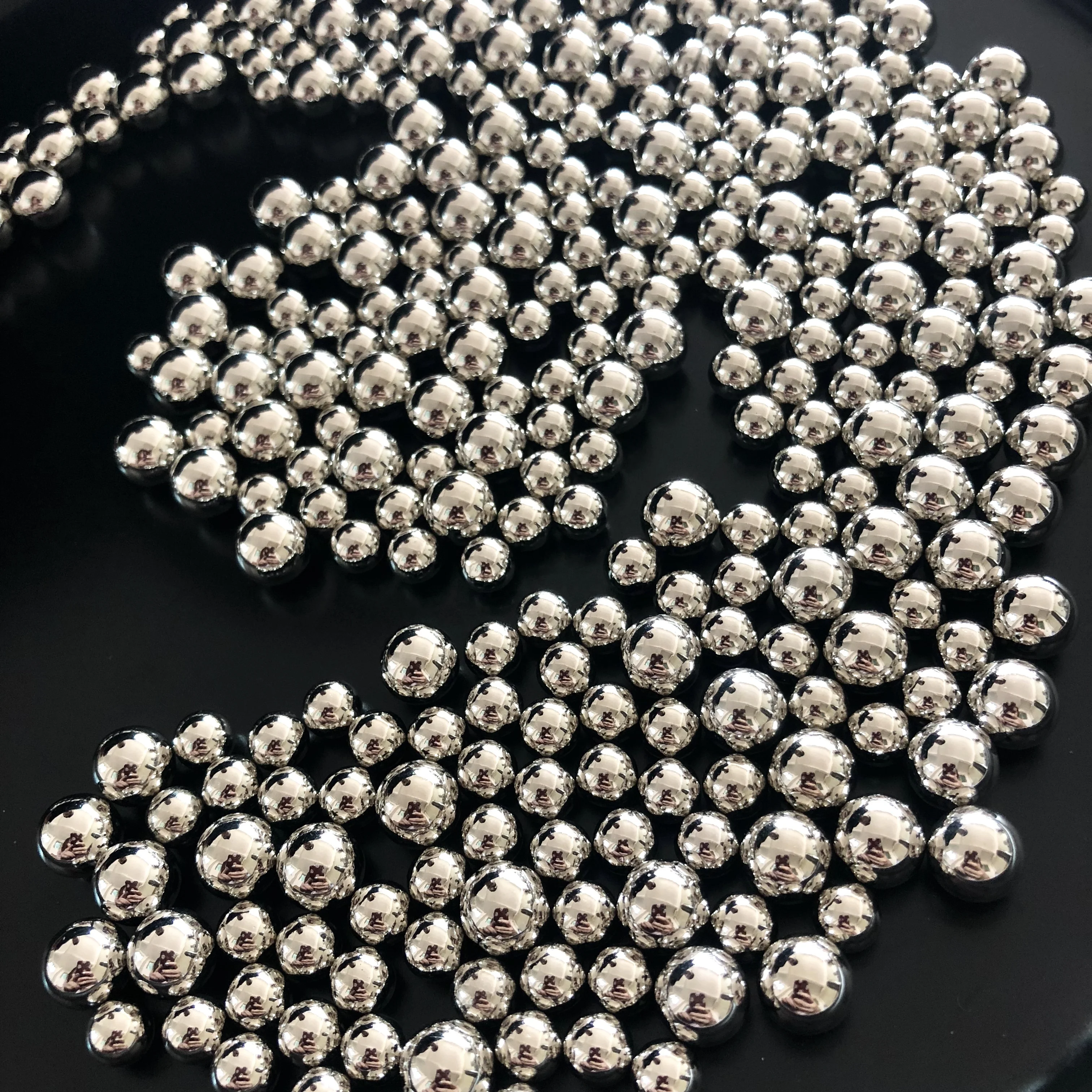 Wholesale 3mm-30mm Round Shape Imitation Plastic Silver Plated Pearl Beads