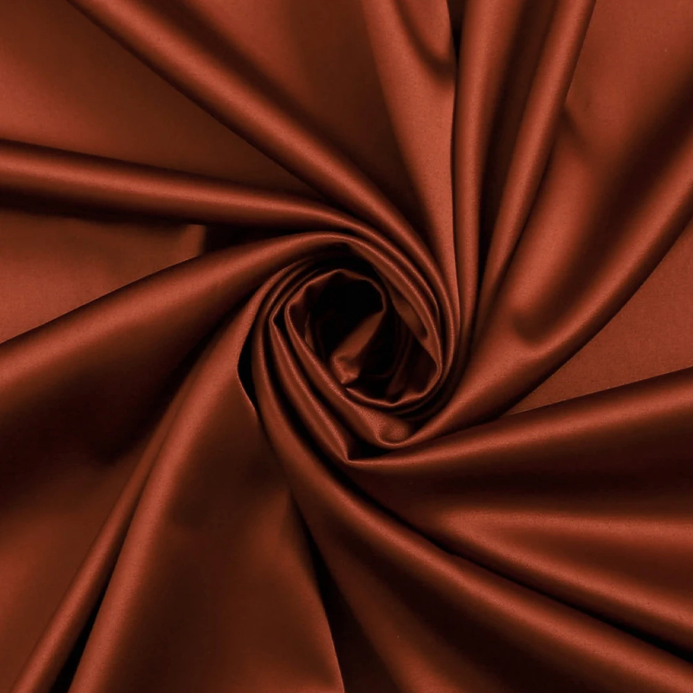 High Soft Satin Upholstery Fabric Silk 98% polyester 2%spandex elastic stretch Matte satin fabric for shirts
