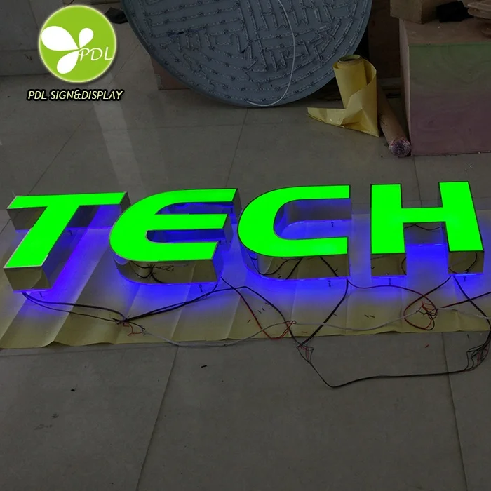 Именная доска на заказ дизайнерские знаки магазина знак витрины 3D буквенный Светодиодная подсветка буквенная