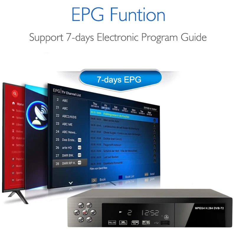 Internet TV Receiver Digital Satellite Receiver DVB T2 Full HD 1080P