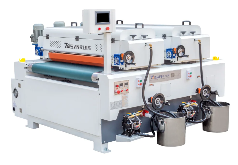 UV roll laminating machine for wood panel products