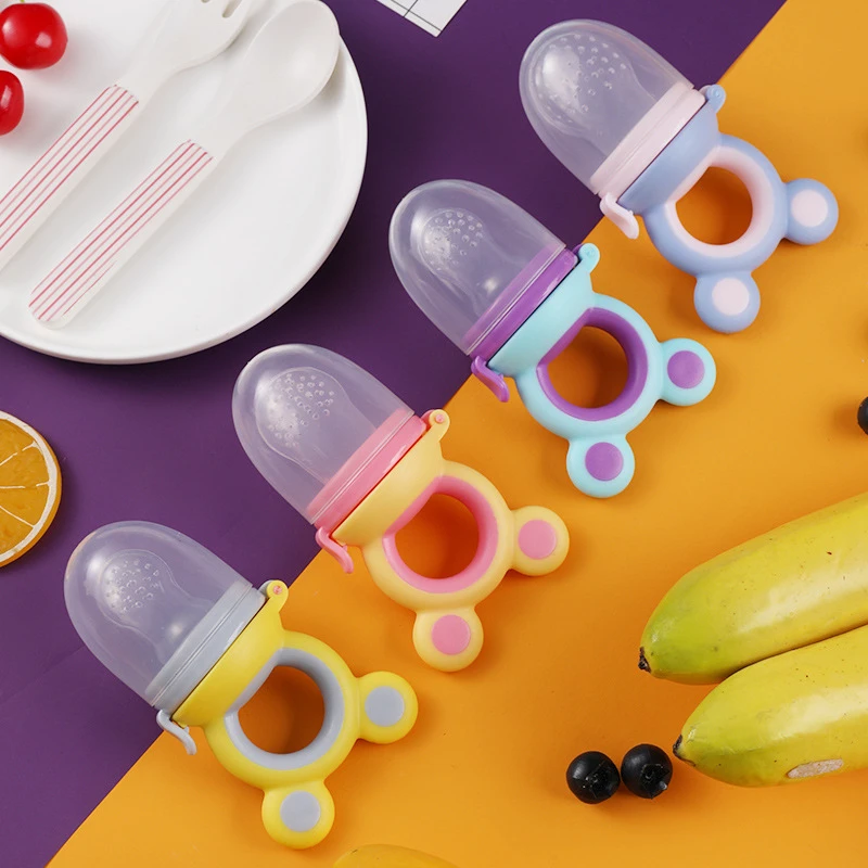 New Baby nipple Fresh Food Nibbler Baby Pacifiers Feeder Kids Fruit feeding nipple Safe Supplies Nipple Teat Pacifier Bottles