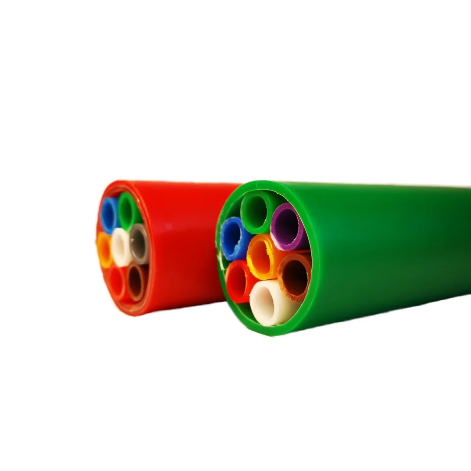7*12/10mm HDPE Microduct Tube Bundles for Fiber Optic Cable Air Blowing FTTH FTTX Underground Installation