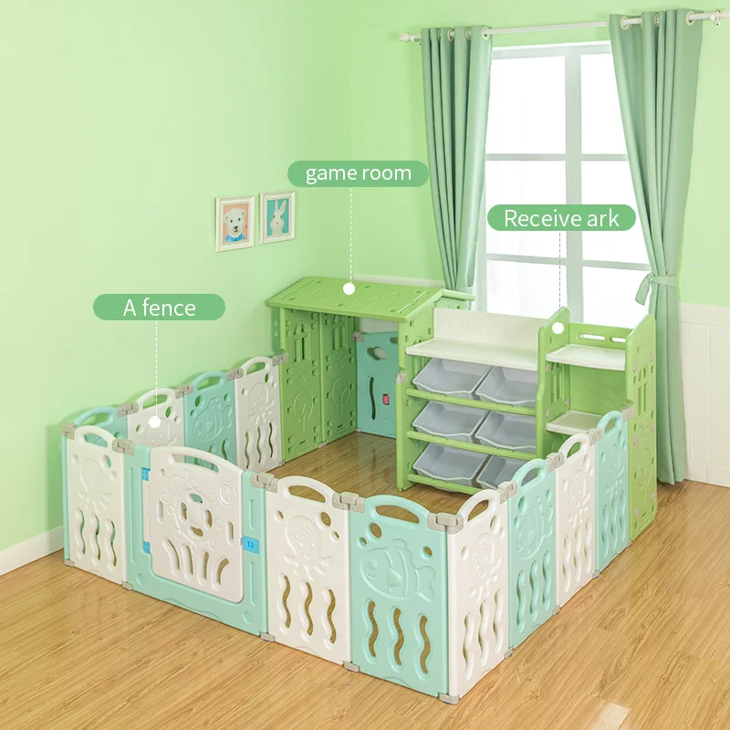 
Free Combination Kids Safety Game Fence Baby Indoor Portable Plastic Playpen 