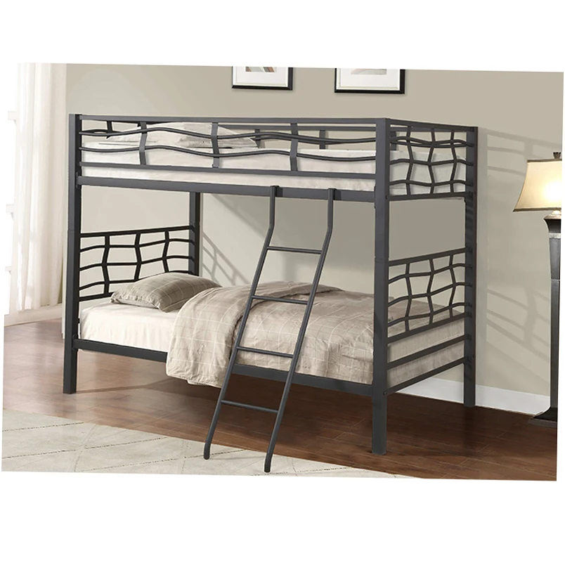 Double Bed Designs Up And Down Dormitory metal Bunk Silver Adult Beds With Stairs Furniture Deck Underneath Layer Latest Colour