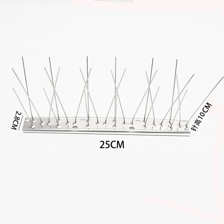Bird Guard 25CM Long24 Thorn Stainless Steel Bird Guard Spike Bird