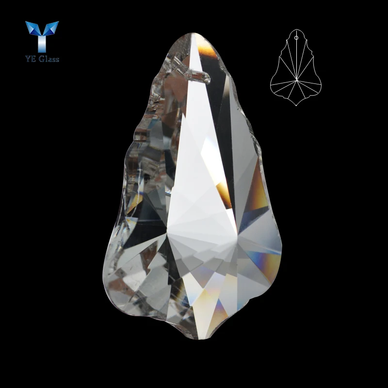 High Quality Maple Leaf Crystal Pendant Crystal Chandelier Prism  Parts