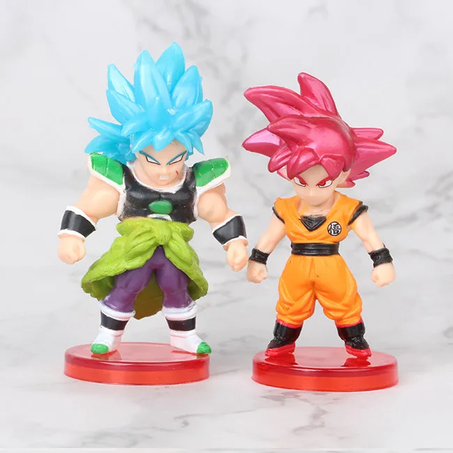 Top Quality 16pcs/Set Anime Dra gon Balls Super Saiyan Goku Character Model Decoration Collection Toy Action Figure