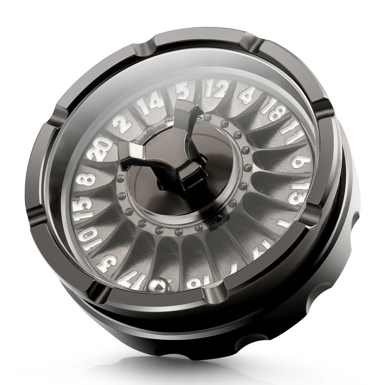 Roulette Fidget Spinner D20 Revolver Roulette Unsual Dice Set D&D Rotating Dice D20 for RPGs Dungeons and Dragons Table Top Game