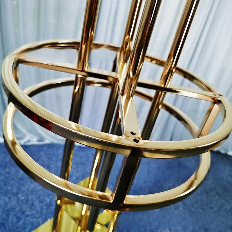 Wedding Tall Metal Vase Round Gold Flower Stands Display for Wedding Table Centerpieces