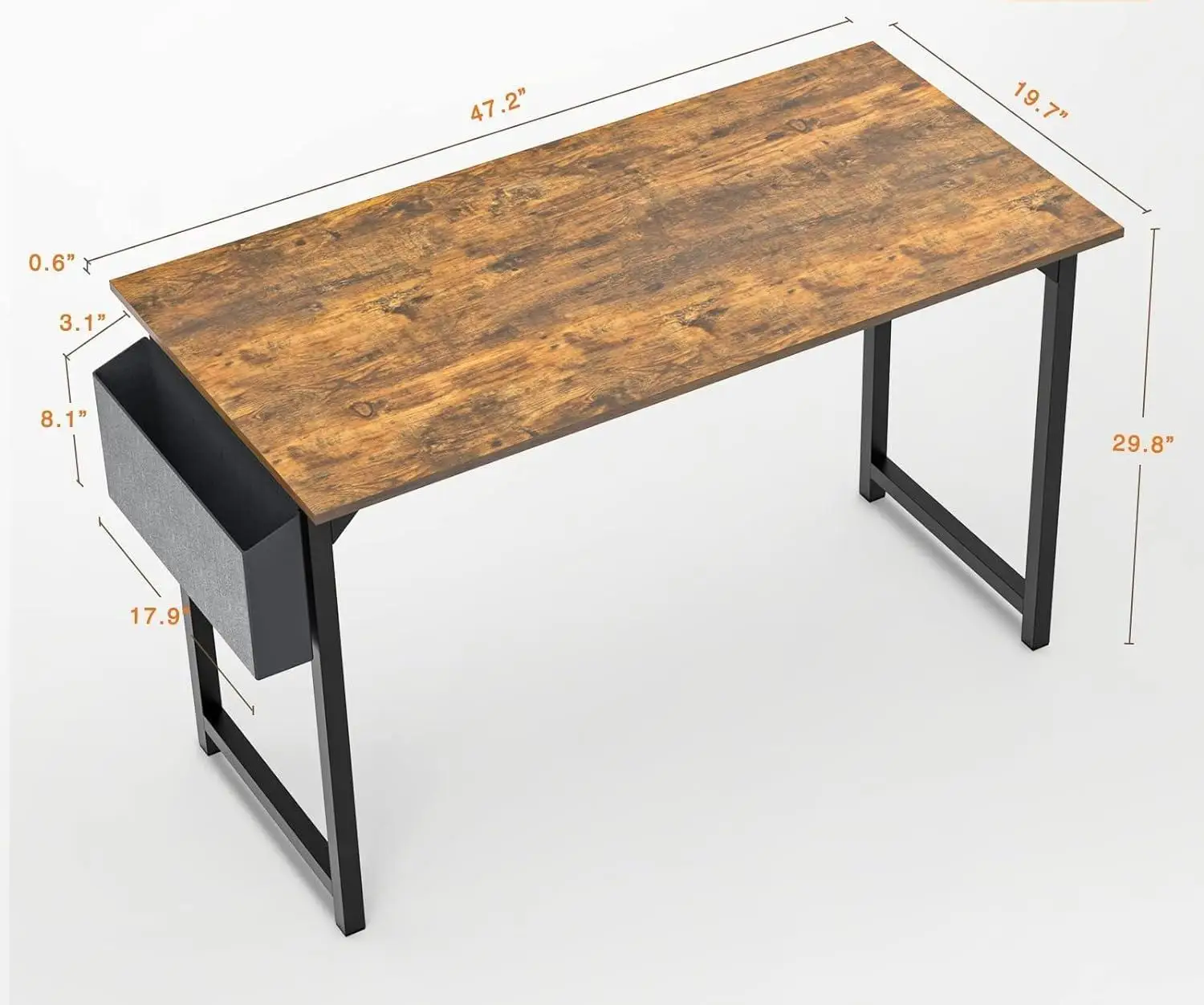 Wood Corner Computer Office Desk / Office Computer Table