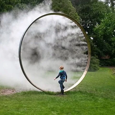 DBT Outdoor Decoration Lights Waterproof LED Ring Water Mist Arch Landscape Lighting