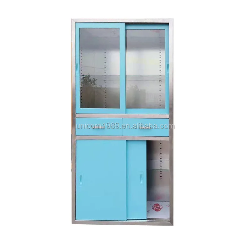 Factory Price Medical Furniture Storage Stainless Steel Table Medicine Cupboard Lockable Drug Small Medicine Cabinet