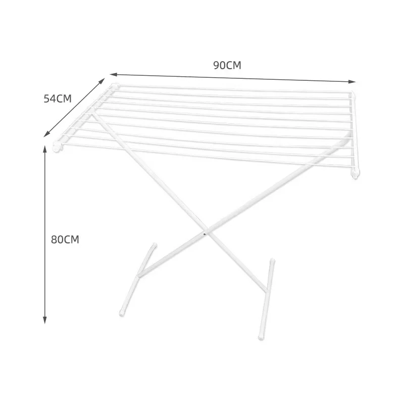 Floor standing simple clothes hanger foldable household indoor baby towel drying balcony without installation of clothes hanger
