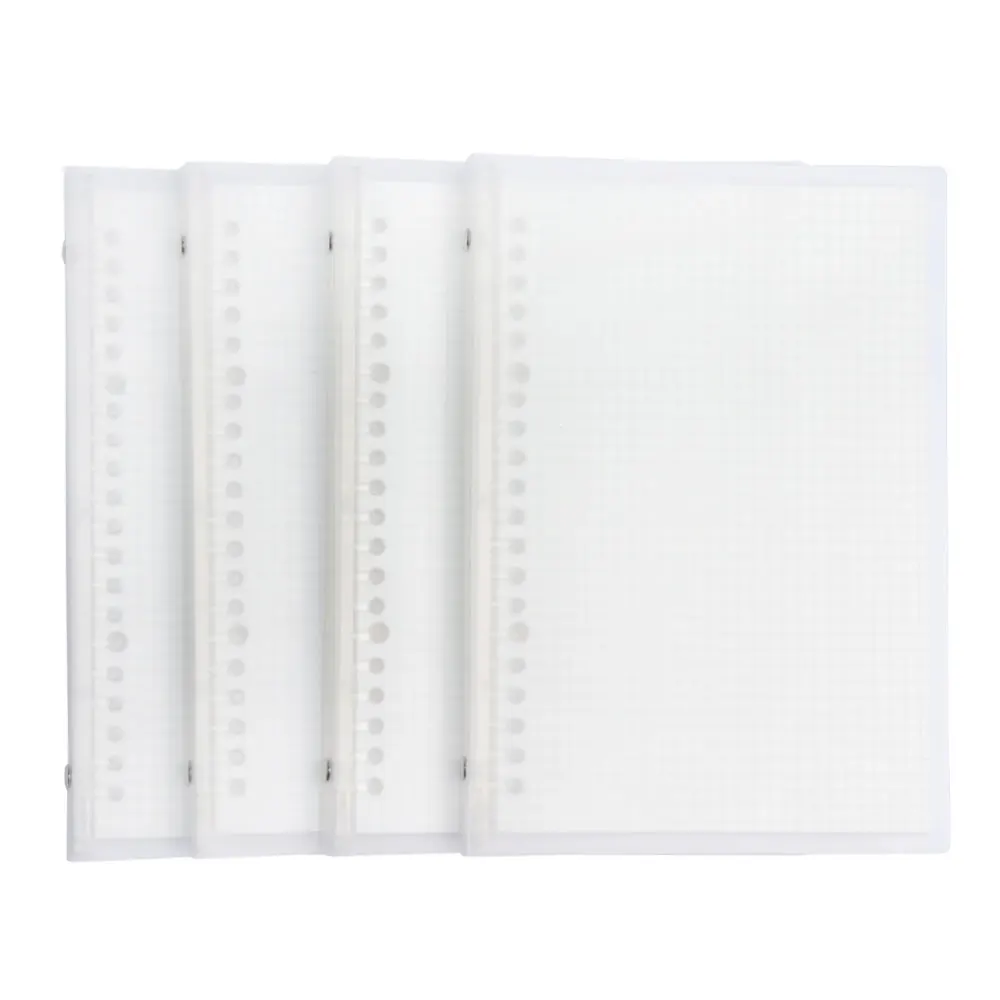 Wholesale PP cover school a5 spiral grid notebook with 4 pieces