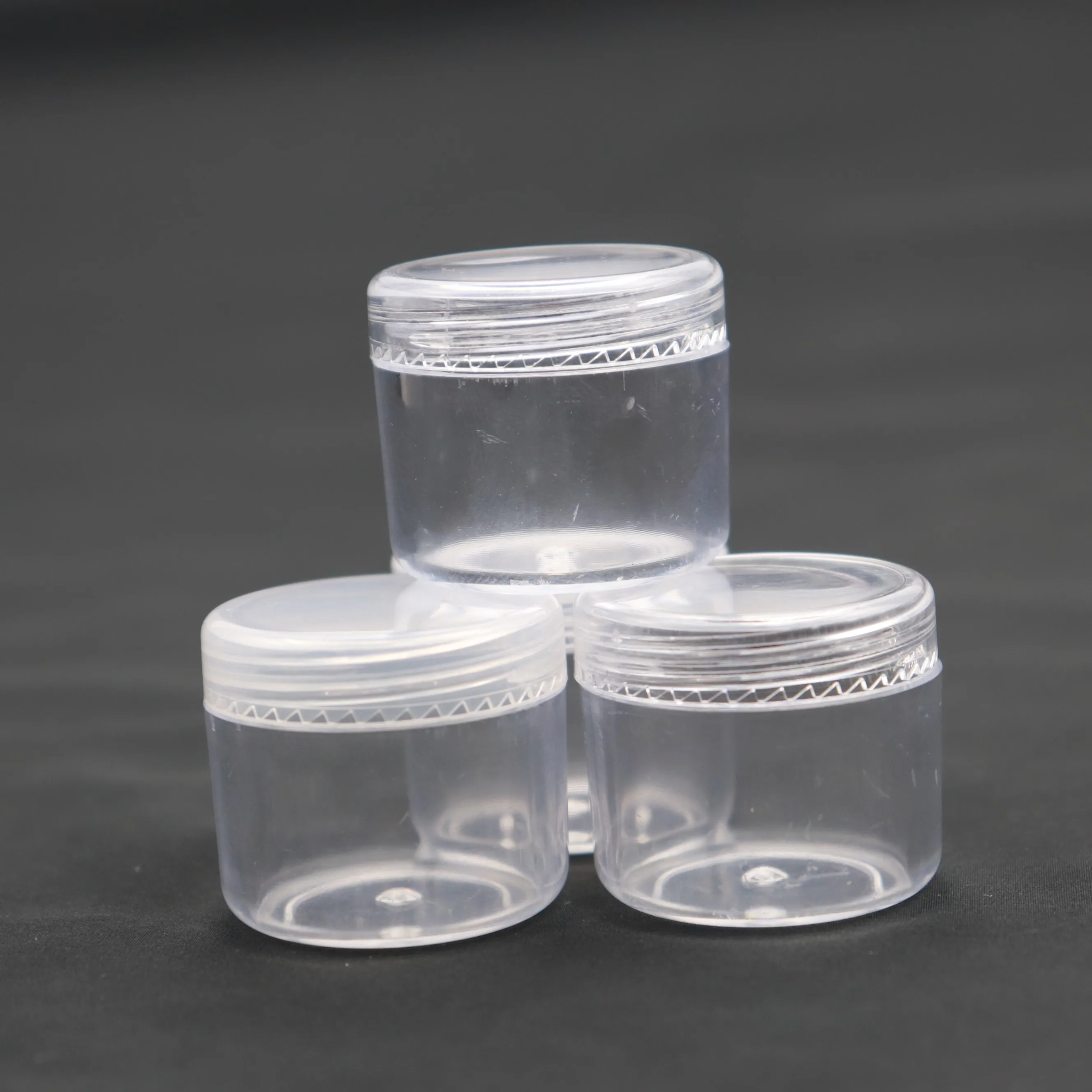 Clear Plastic 3g 5g 6g 7g 8g  10g 15g 20g 30g 50g Ps Plastic Clear Cosmetic Jar Empty Pot Container For Nail Glitter Powder