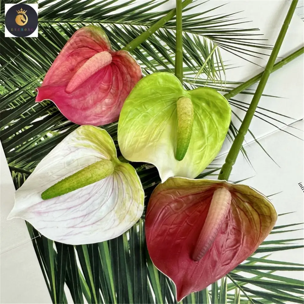 F40 New Design Guanyin Lotus Home Simulation Flower Wedding Soft Outfit With Floral Feel Green Plant Flowers