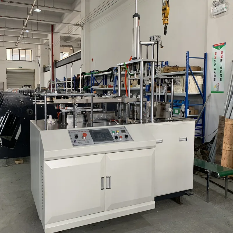 
ZX-RB Automatic PE coated paper box thermoforming machine/Take away box craft paper box making machine 