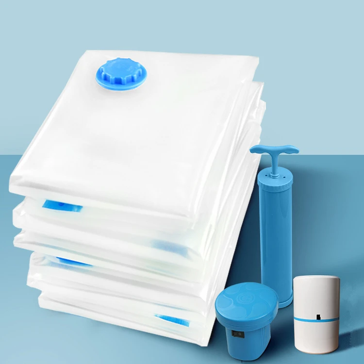 Cheap Price Plastic Vacuum Compressed Space Saver Seal Clothing Bag Travel Vacuum Clothes Storage Bags