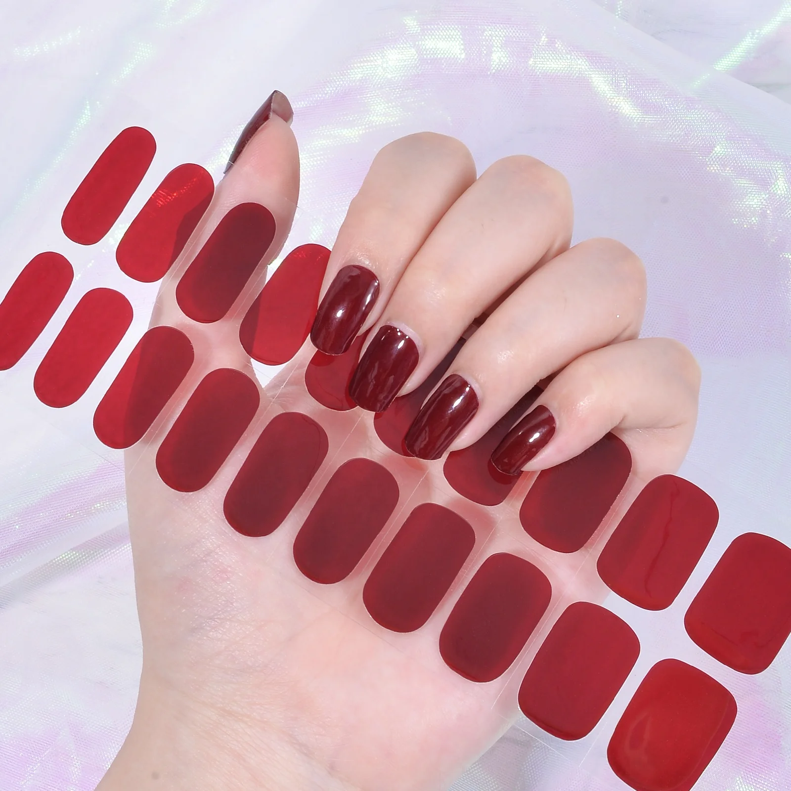 S Kikilee Semi Cured Semi cured Sticker Korea Gel Nail Sticker