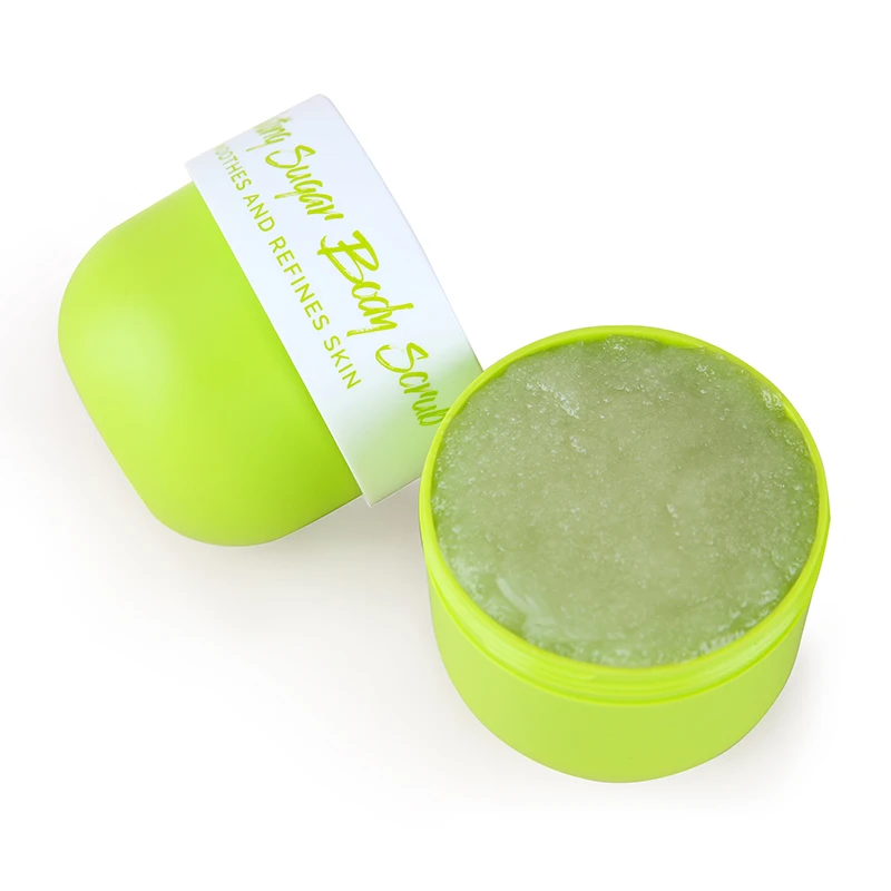 Оптовая продажа, индивидуальная торговая марка, взбитый натуральный органический отбеливающий отшелушивающий крем для лица и тела с морской солью