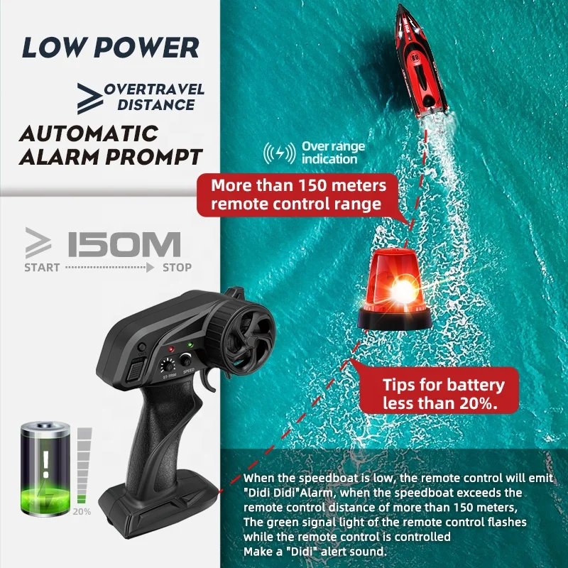 Speedboat Ectric boat engine remote control ship radio controlled night LED light DRONE