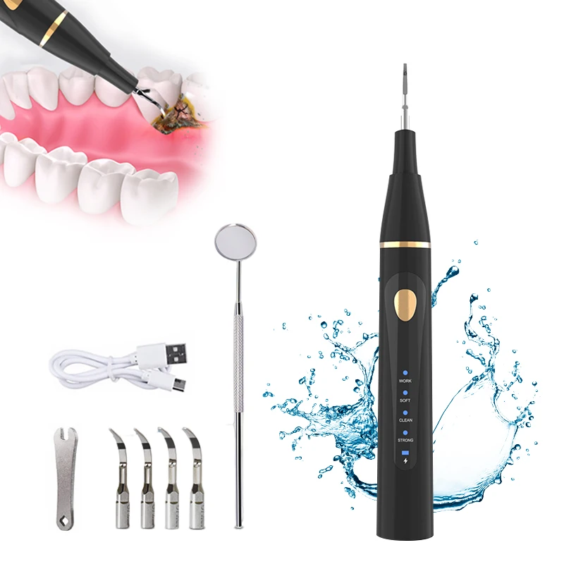 Plaque Remover for Teeth Ultrasonic Tooth Cleaner Dental Calculus Remover Tartar Remover Tooth Stains Teeth Cleaning Kit