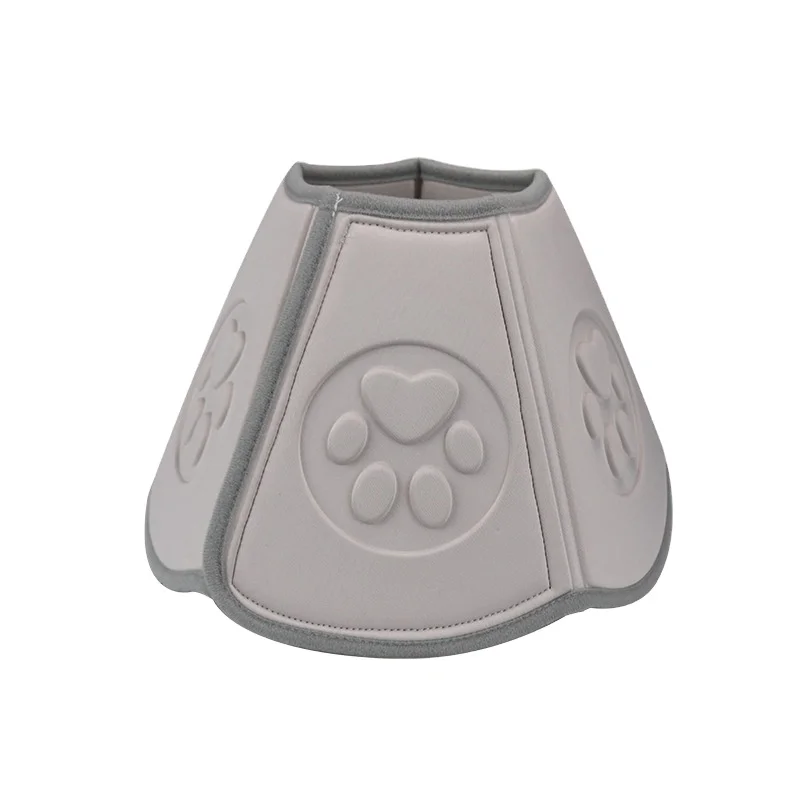 Paw Print EVA Digital Massage Pet Elizabethan Circle Soft Pet Anti-bite Recovery Collar Dog and Cat Collar