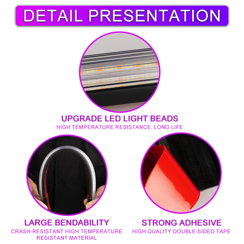 2PCS Car LED Daytime Running Lights Waterproof Car Headlights Flowing Turn Singal Yellow LED Driving Day Lights