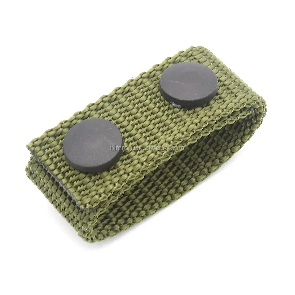 New Arrival Belt Buckle Heavy Duty Portable Webbing Strap Tactical Double Snap Nylon Belt Loop Keeper