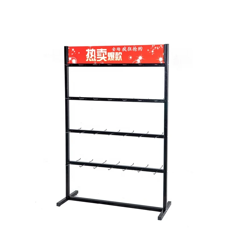 High quality hot selling hanging item retail shop fitting metal snack display rack